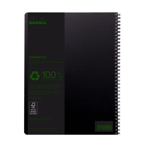 Notatbok RHODIA GreenBook A4+ 90g linjer