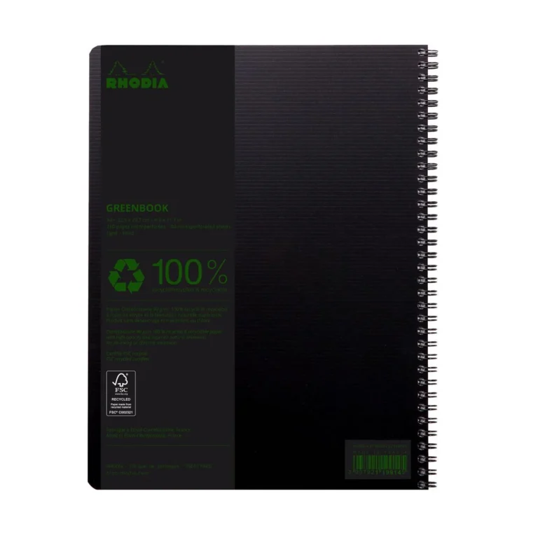 Notatbok RHODIA GreenBook A4+ 90g linjer - Bilde 3