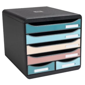 Skuffekabinett EXACOMPTA Skandi 6sk ass