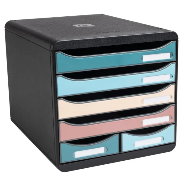 Skuffekabinett EXACOMPTA Skandi 6sk ass