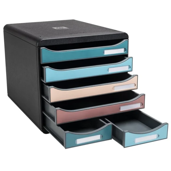 Skuffekabinett EXACOMPTA Skandi 6sk ass