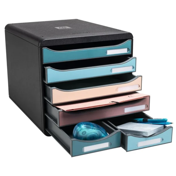 Skuffekabinett EXACOMPTA Skandi 6sk ass