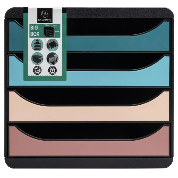 Skuffekabinett EXACOMPTA Skandi 4sk ass