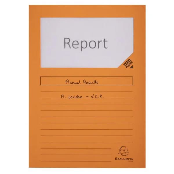 Aktomslag EXACOMPTA m/vindu A4 ass (100)