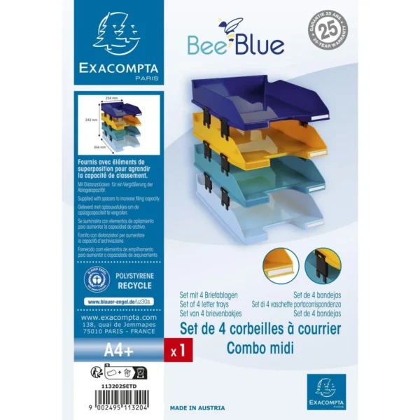 Brevkurv EXACOMPTA BeeBlue ass (4)