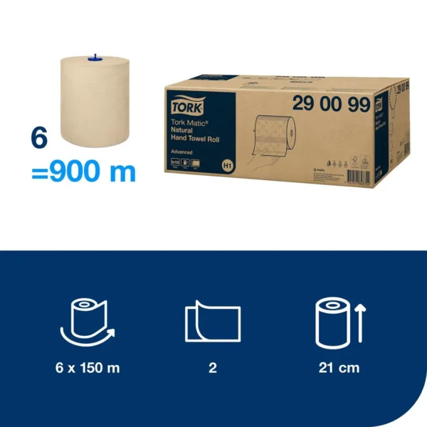 Tørkerull TORK Matic Adv. natur H1 150m