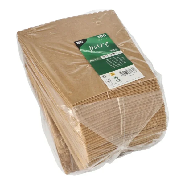 Popcorneske PURE papp 7x7x19,7cm (100)