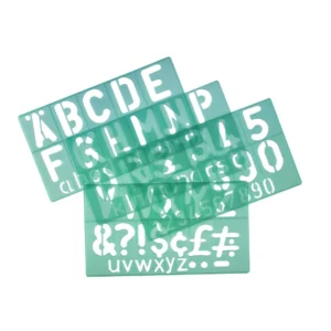 Sjablong LINEX skriftsjablong str.50 mm