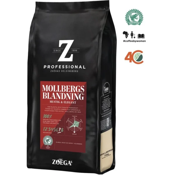 Kaffe Zoégas Mollbergs h. bønner 750g