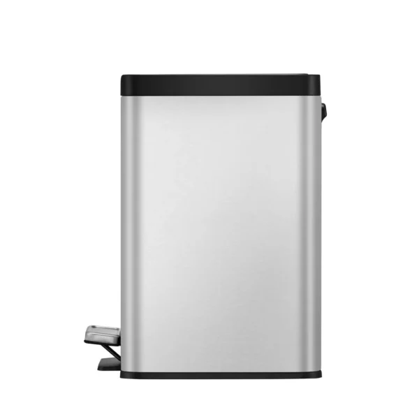 Pedalbøtte EKO Essential 3x9L matt stål