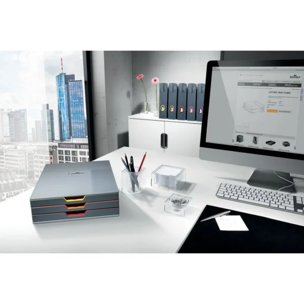 Tidsskriftsamler DURABLE Vc grå (5)