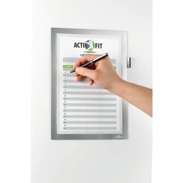 Ramme DURAFRAME NOTE A4 selvkleb. sølv