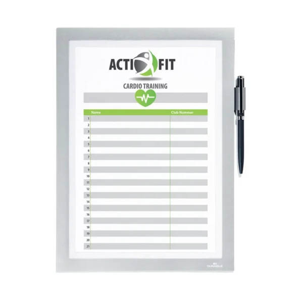 Ramme DURAFRAME NOTE A4 selvkleb. sølv