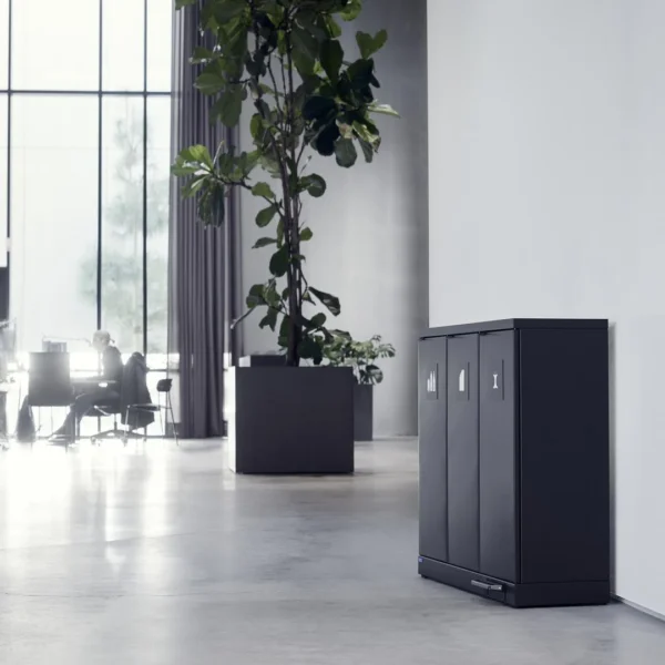 Avfallsbeholder BICA 973 3x65L sort