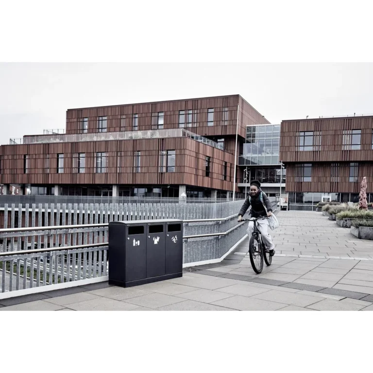 Avfallsbeholder BICA 713 ute 3x100L antr - Bilde 2