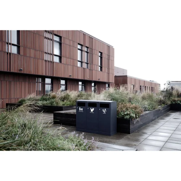 Avfallsbeholder BICA 713 ute 3x100L antr