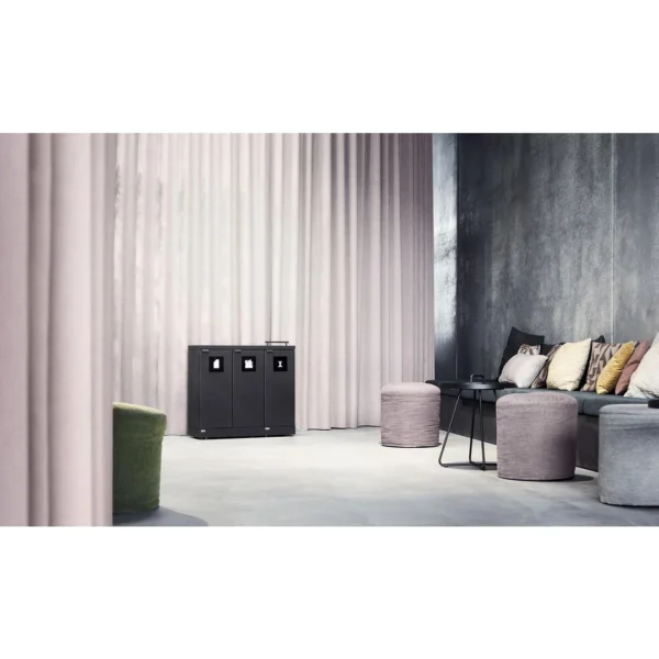 Avfallsbeholder BICA 873 3x65L antrasitt