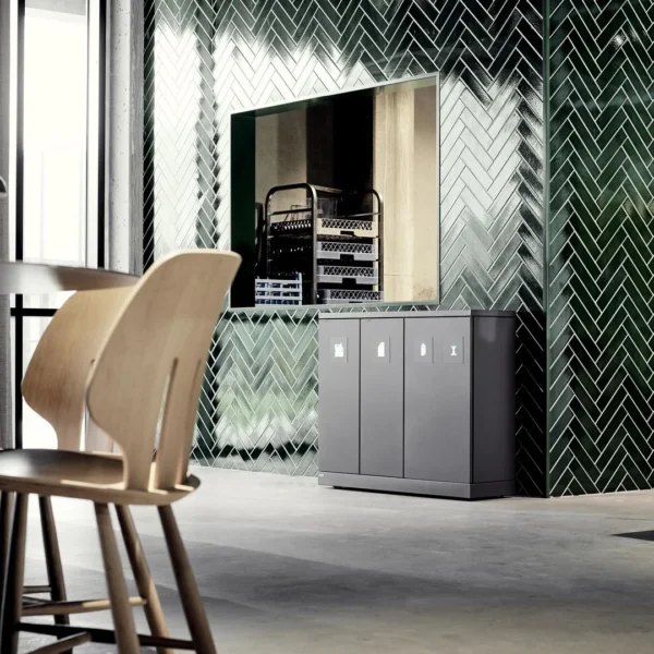 Avfallsbeholder BICA 950 2x65/45L antras