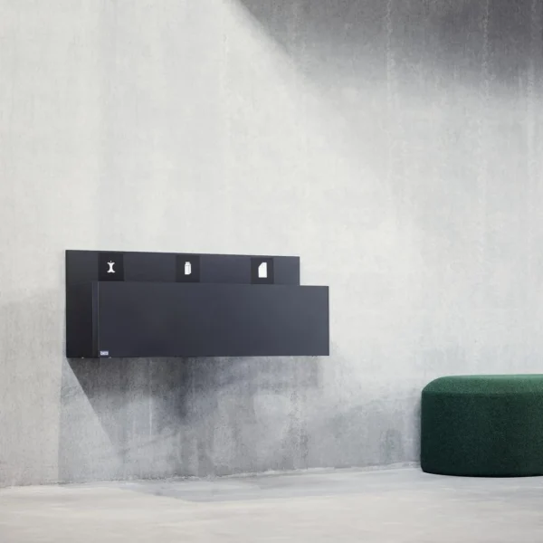 Avfallsbeholder BICA 811 3x20L antrasitt