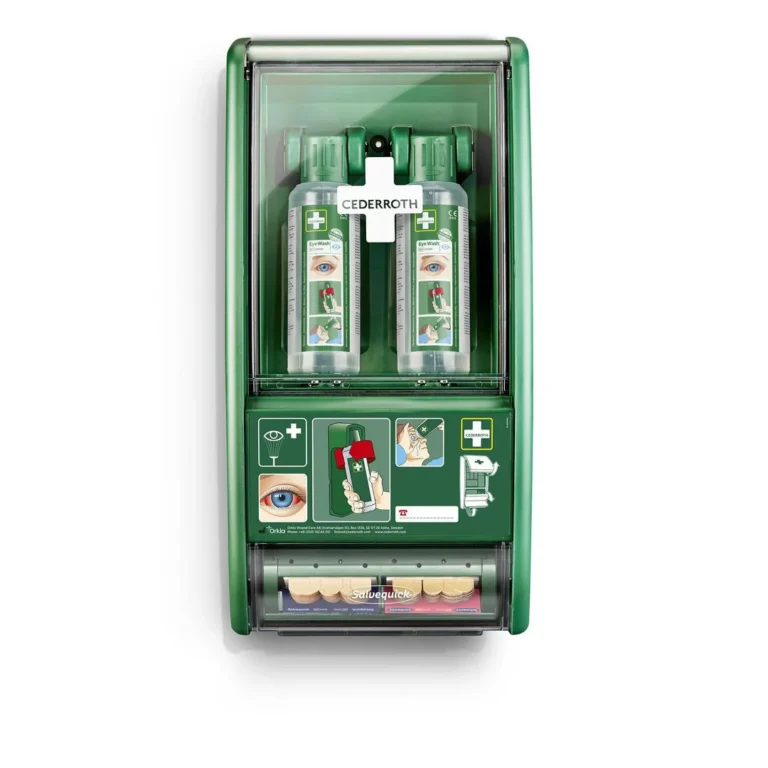 Øyedusjstasjon CEDERROTH plasterautomat