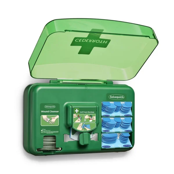 Dispenser CEDERROTH m/inn. sårskader blå