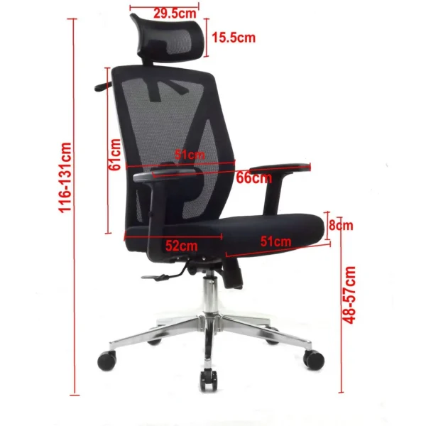 Kontorstol KENSON Tera sort