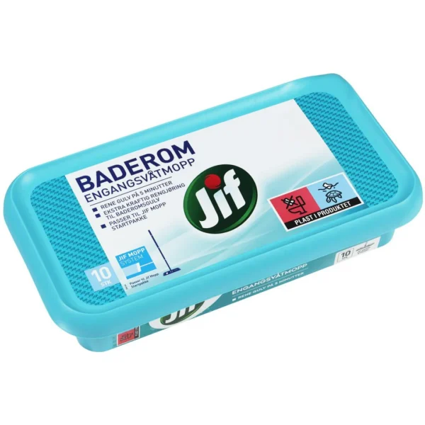 Engangsvåtmopp JIF Baderom (10)