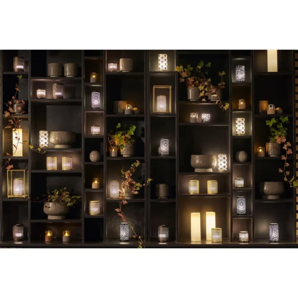 Ledlys DUNI farger 12stk m/ladestasjon