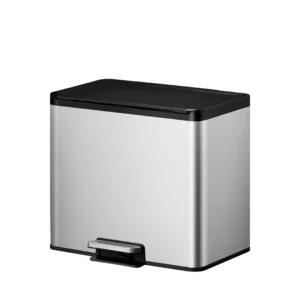 Pedalbøtte EKO Essential 3x9L matt stål