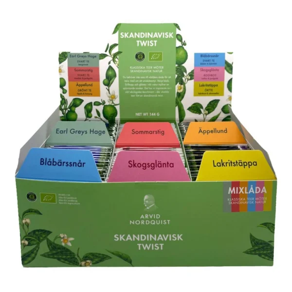 Te ARVID N assortert displayboks (90)