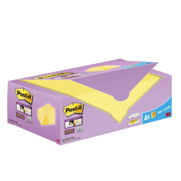 Notatblokk POST-IT SSN 76x127 CY (24)