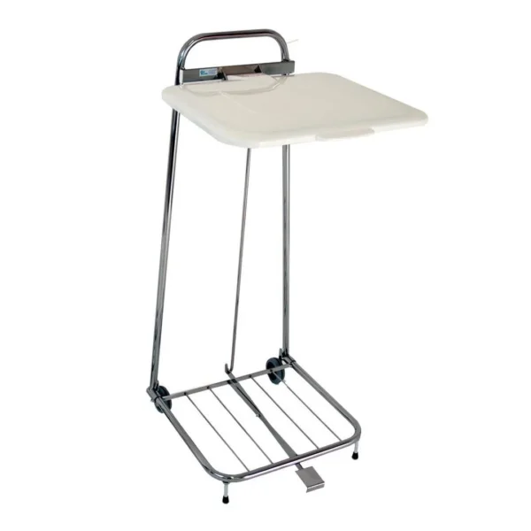 Avfallsstativ HYKAB Erik 125L hvitt lokk