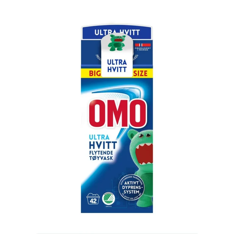 Tøyvask OMO hvitt flyt. kartong 1,5L