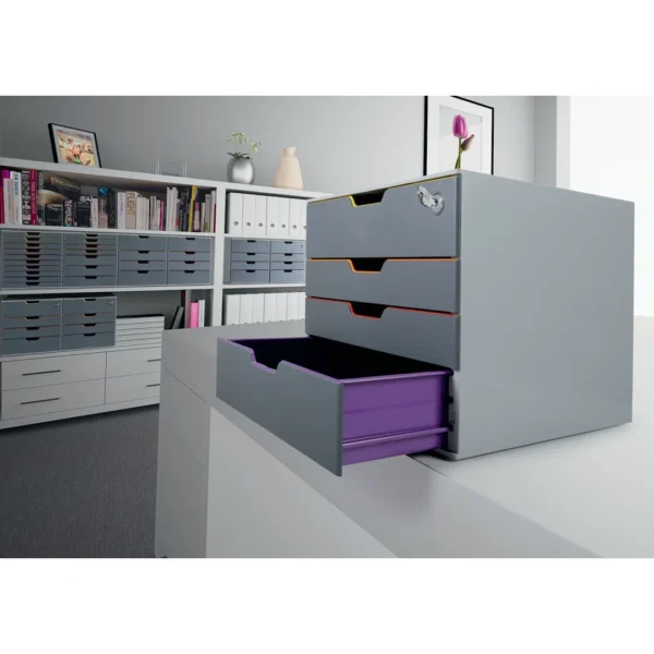 Skuffekabinett DURABLE Vc 4 skuffer lås