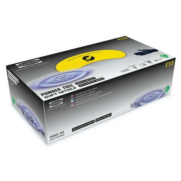 Hanske GRANBERG ESD nitril S sort (100)