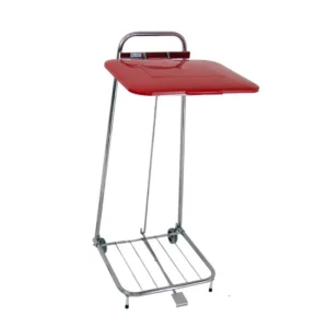 Avfallsstativ HYKAB Erik 125L rødt lokk