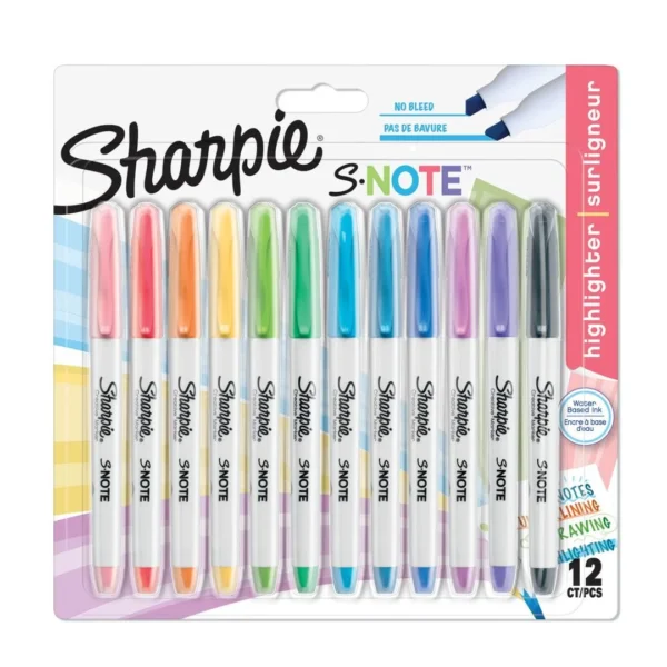 Tekstmarker SHARPIE ass. (12)