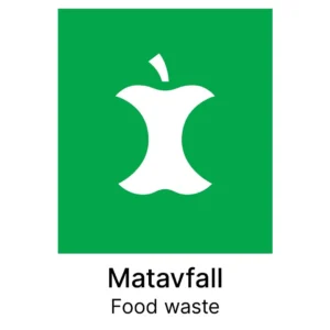 Kildesorteringsetikett Matavfall
