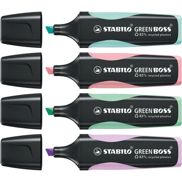Tekstmarker STABILO Green Boss past(4)