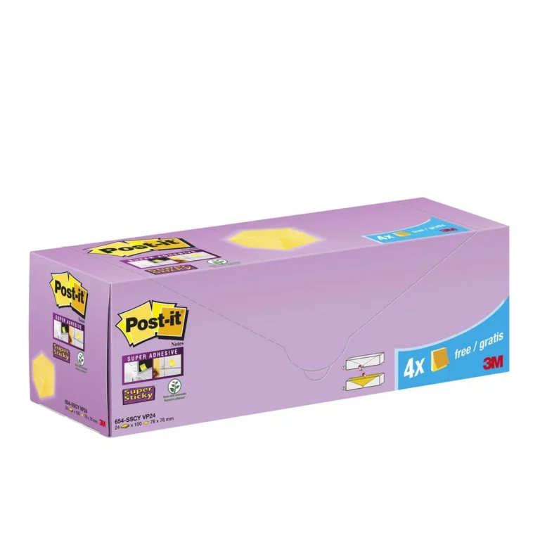Notatblokk POST-IT SSN 76x76 CY (24) - Bilde 3