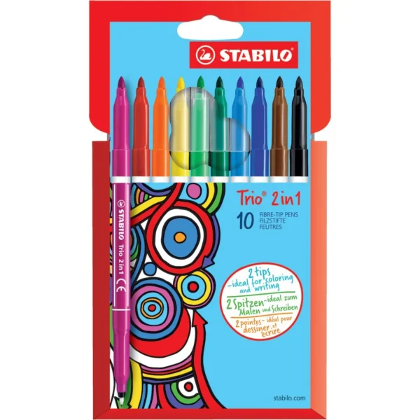 Fiberpenn STABILO Trio 2in1 ass (10)