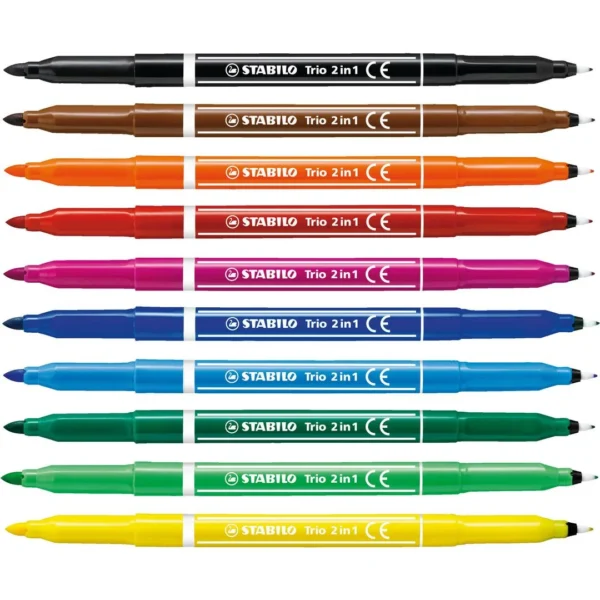 Fiberpenn STABILO Trio 2in1 ass (10)