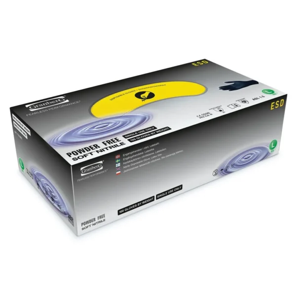 Hanske GRANBERG ESD nitril L sort (100)