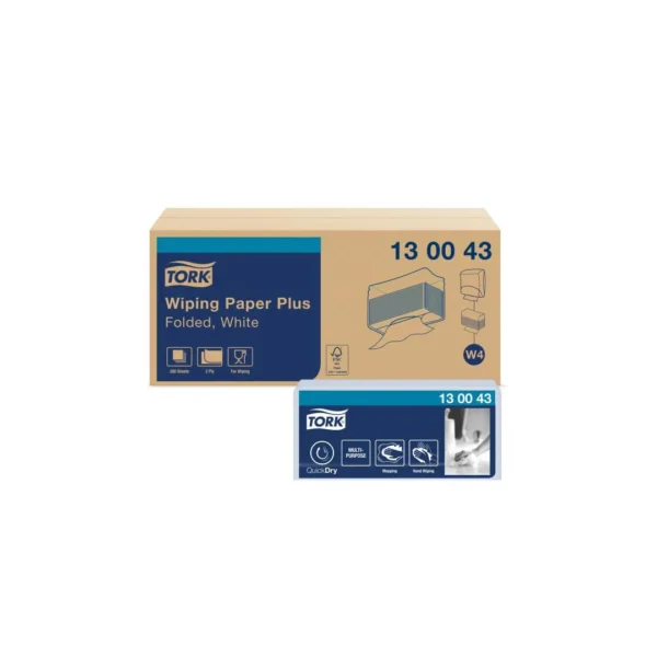 Klut TORK Premium W4 Plus hvit (200)