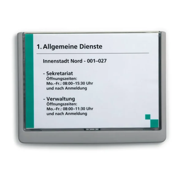 Skiltholder DURABLE A5 klikk