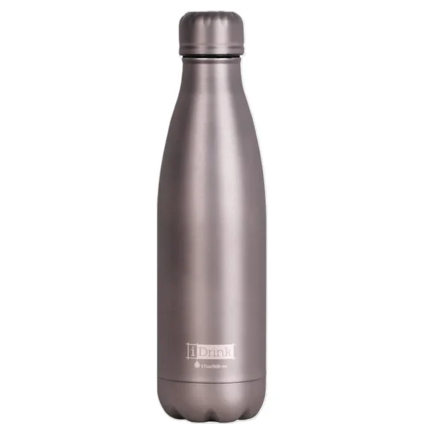 Termoflaske IDRINK 500ml metallisk grå