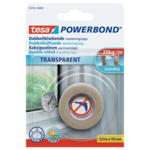 Tape TESA dobbelsidig transparent 1,5m