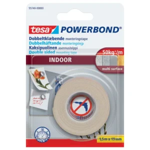 Tape TESA dobbelsidig innendørs 1,5m