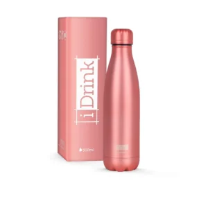 Termoflaske IDRINK 500ml metallisk rosa