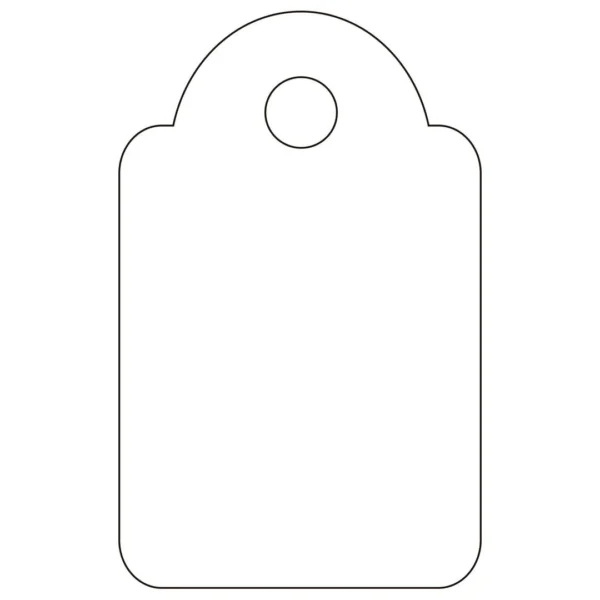 Prislapp med tråd APLI 15x24mm(200)